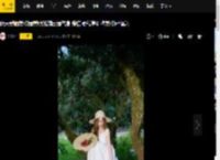 张天爱晒荔枝园美照充满田园气息 穿白裙戴草帽摘荔枝好惬意