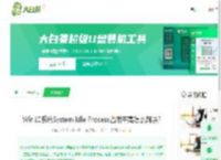 Win10系统System Idle Process占用率高怎么解决?-大白菜u盘启动