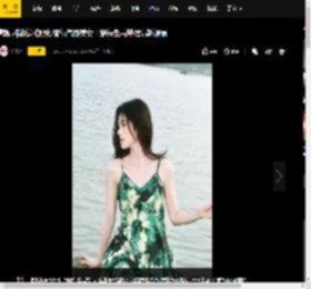 鞠婧祎湖边拍照秒变氧气感美女！穿绿色吊带裙清新靓丽