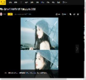 鞠婧祎雨天撑伞娇俏可爱 大眼圆圆灵动活泼